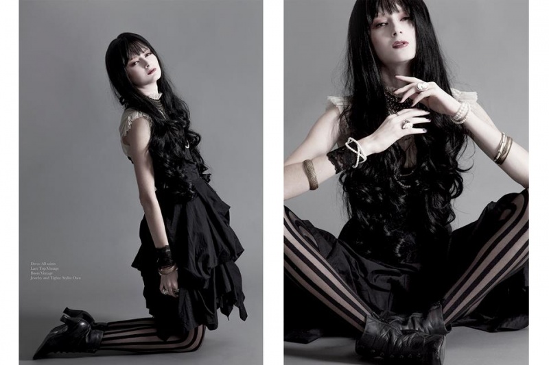 Female model photo shoot of Stephanie Kor Wardrobe 