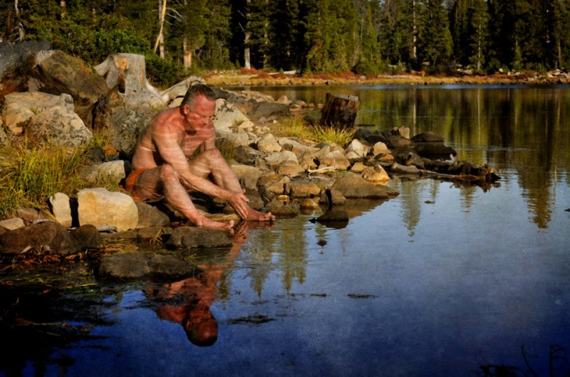 Male model photo shoot of Peter Allemano by Tom Clark Photography in Mirror Lake in Wasatch National Forest, Utah
