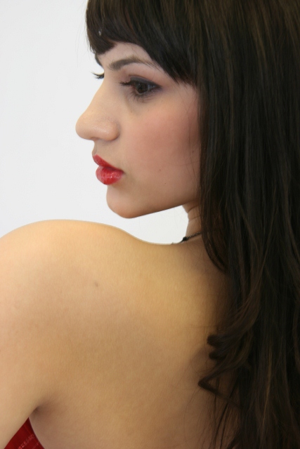 Female model photo shoot of La Rose Cosmeticcs 