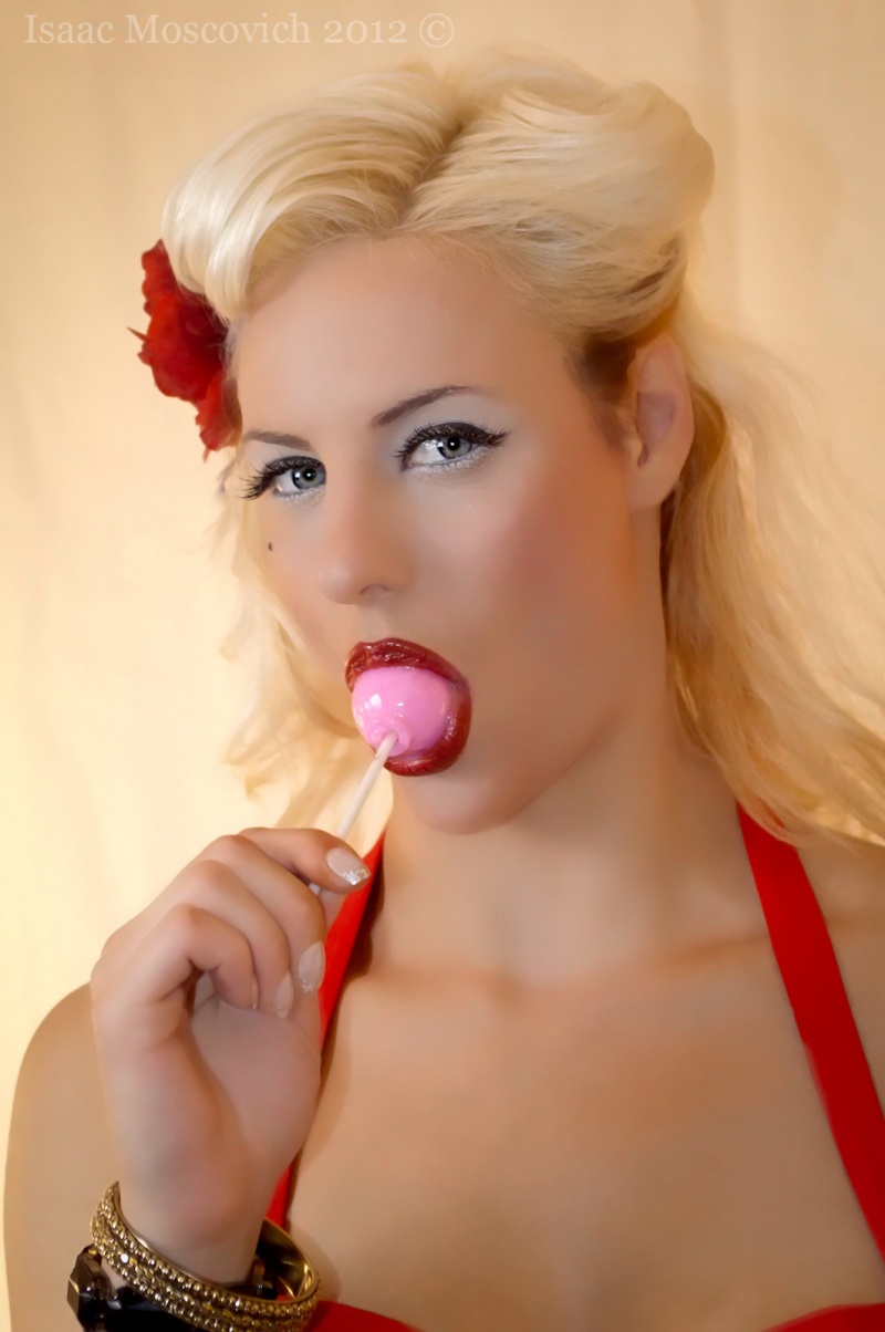 Female model photo shoot of Cherry Carerra by Isaac Halifax