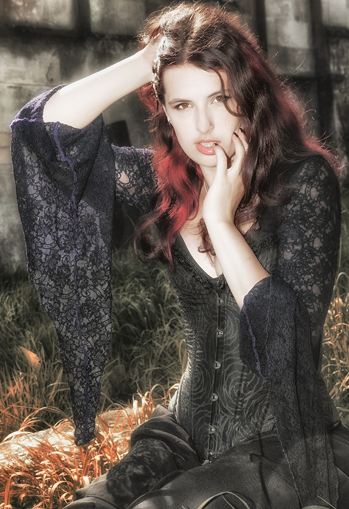 Female model photo shoot of Forsaken desire by Coloured Lights