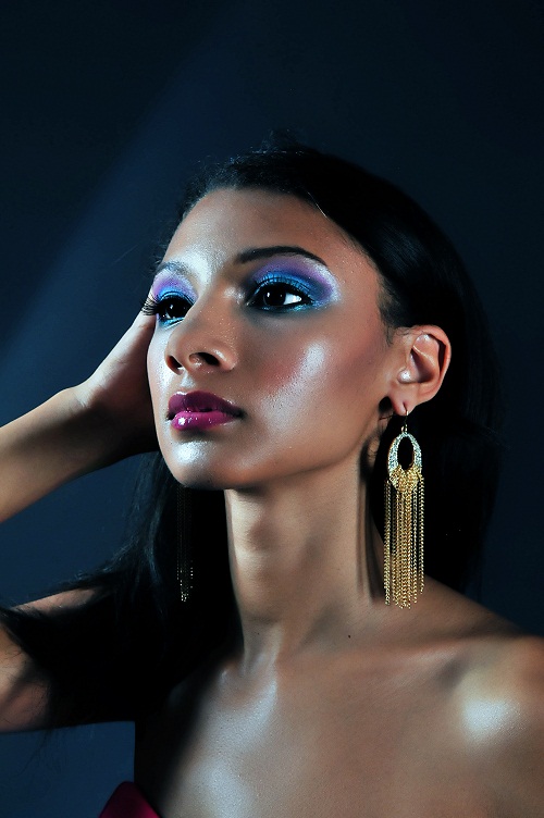 Female model photo shoot of Kayla Lanell by Mitch Merritt, makeup by Lisa Marie T MUA