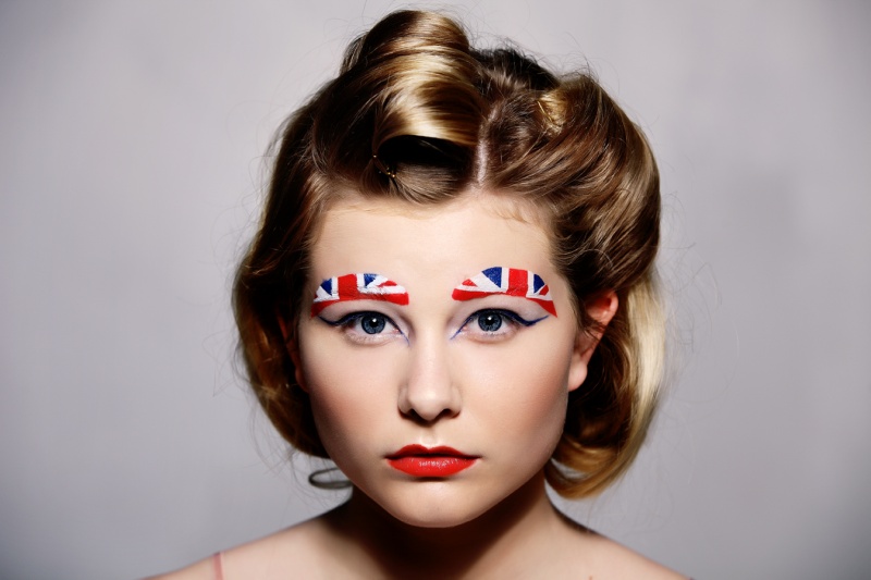 Female model photo shoot of CharlotteBentham Makeup