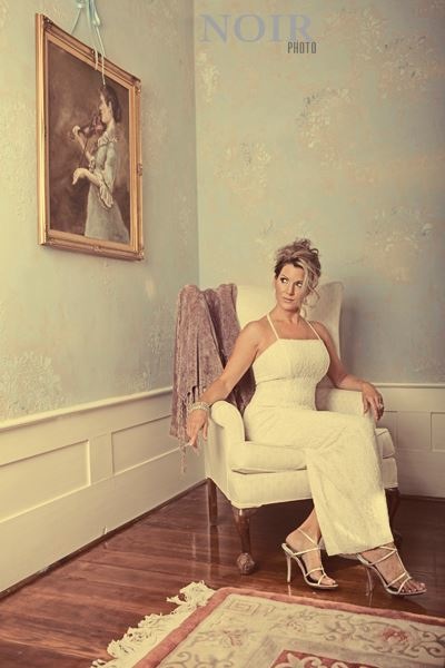 Female model photo shoot of Deanna Hunt in Historic Mims House Holly Springs NC