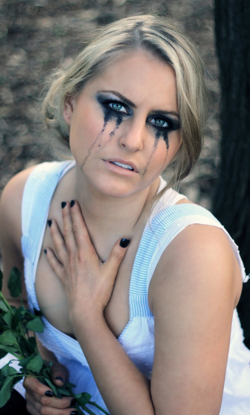 Female model photo shoot of Alice Madeleine, makeup by Sarah J Clarke