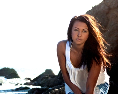 Female model photo shoot of JessicaVonAshley in Malibu Beach