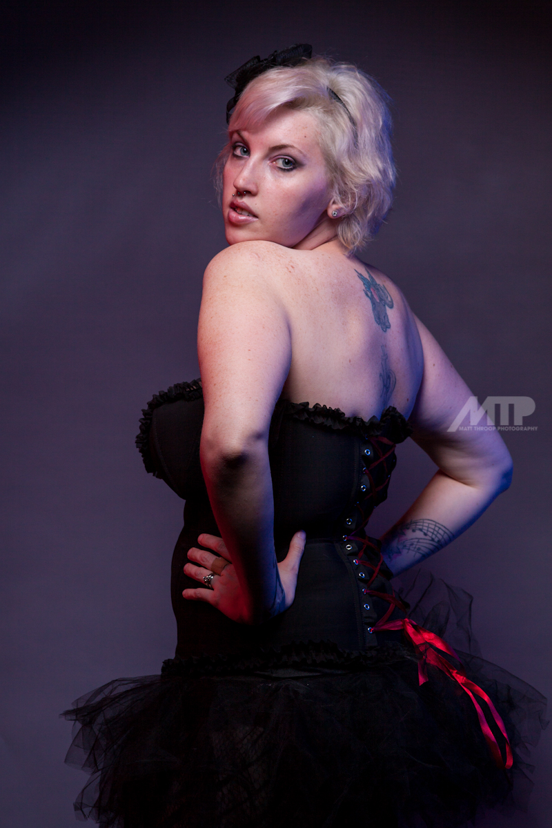 Female model photo shoot of GenevieveMakeup by Matt Throop Photography