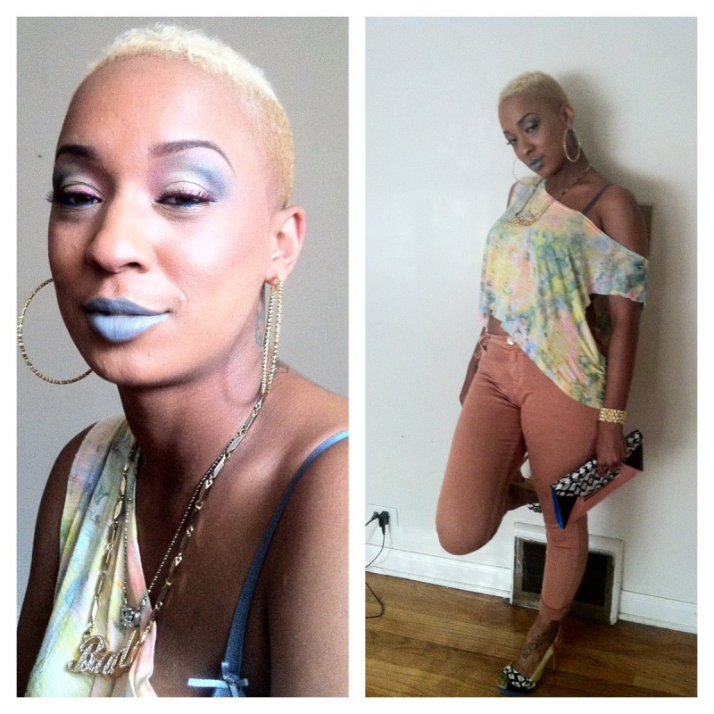Female model photo shoot of Just_Goldie in Chicago, makeup by Nicka Kairhon