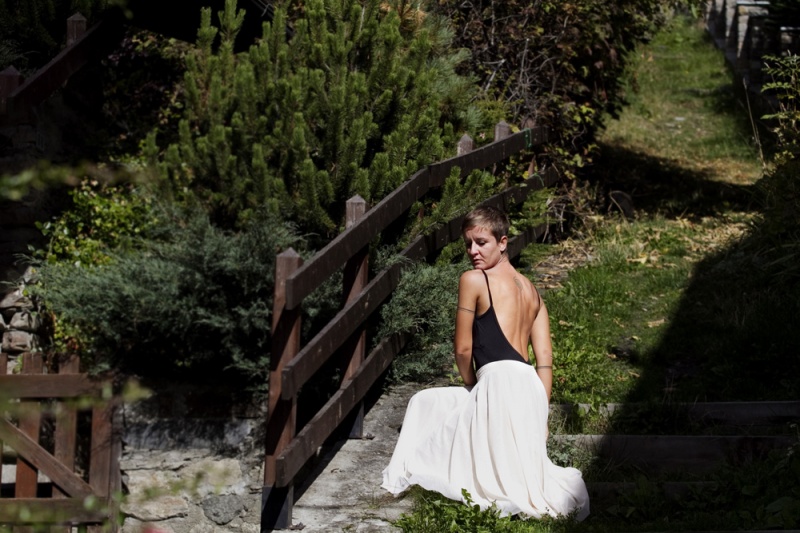 Female model photo shoot of Valeria Abis in Val d'Aosta