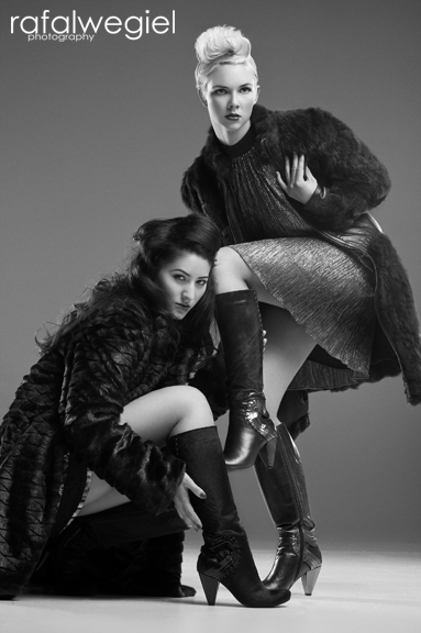 Male and Female model photo shoot of Rafal Wegiel, asha quan and Sarah Butterfly in Calgary