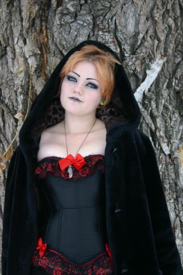 Female model photo shoot of Elvira Darkbird