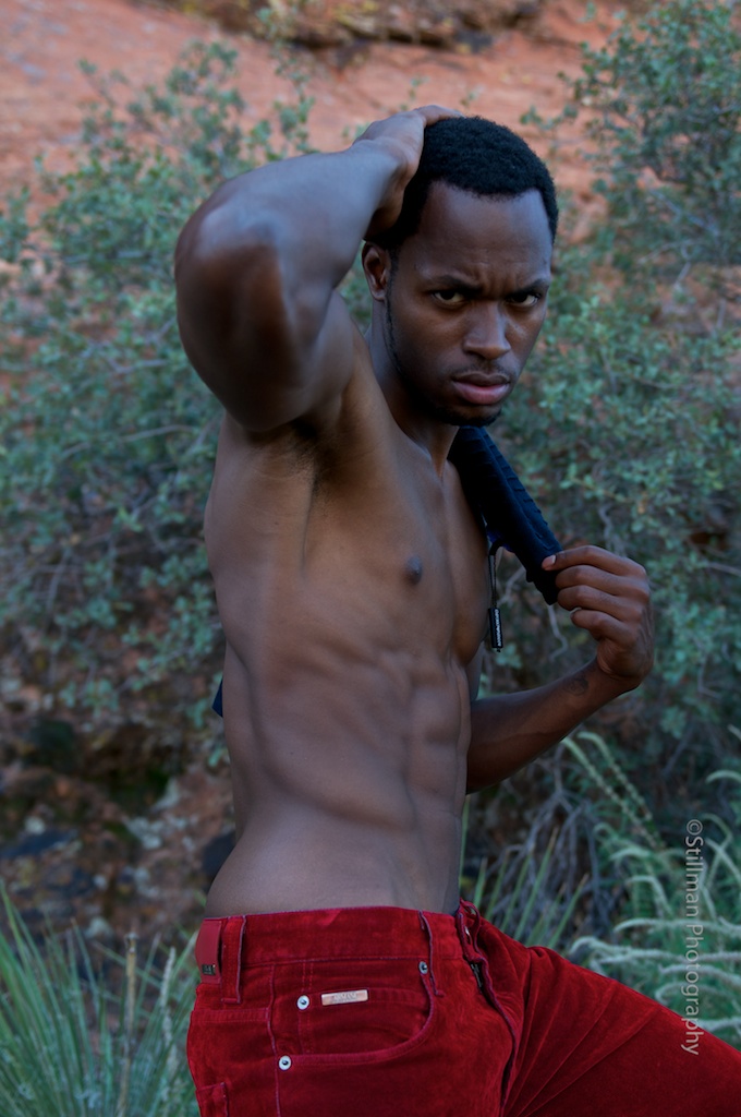 Male model photo shoot of Dwayne Bright by Stillman Photography in Snow Canyon State Park