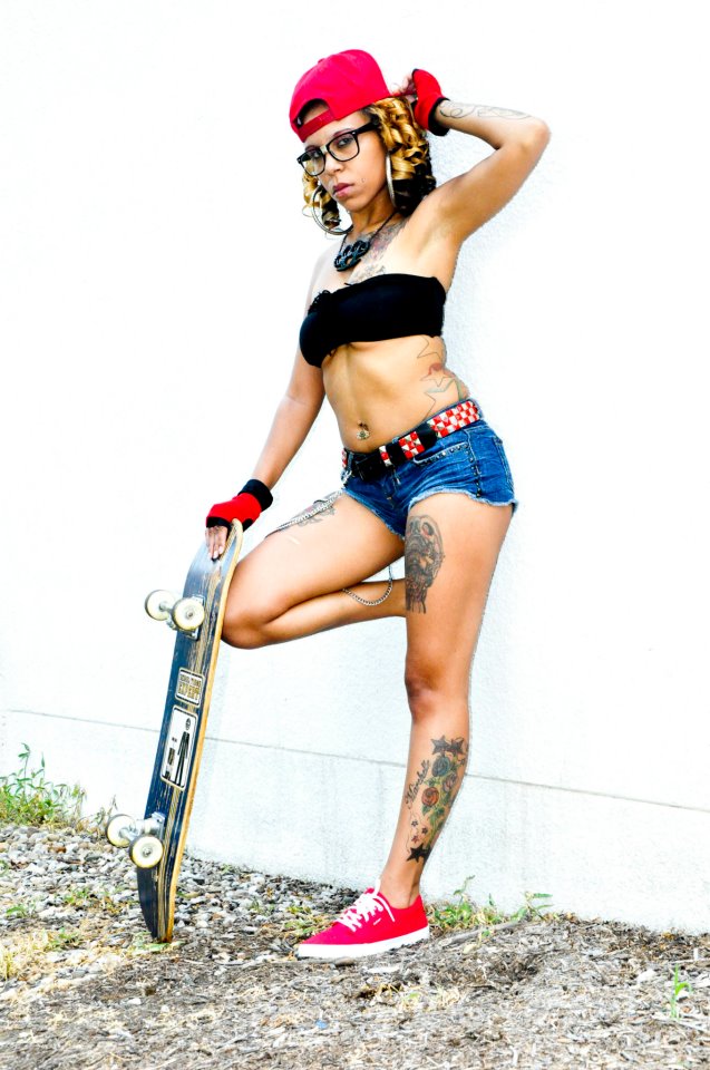 Female model photo shoot of merra tattoo model in juce ocean