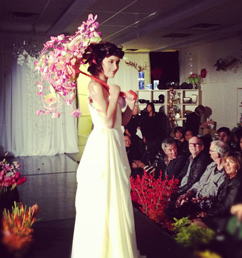 Female model photo shoot of Samantha-M in Neo Flora 2012 Bridal Show