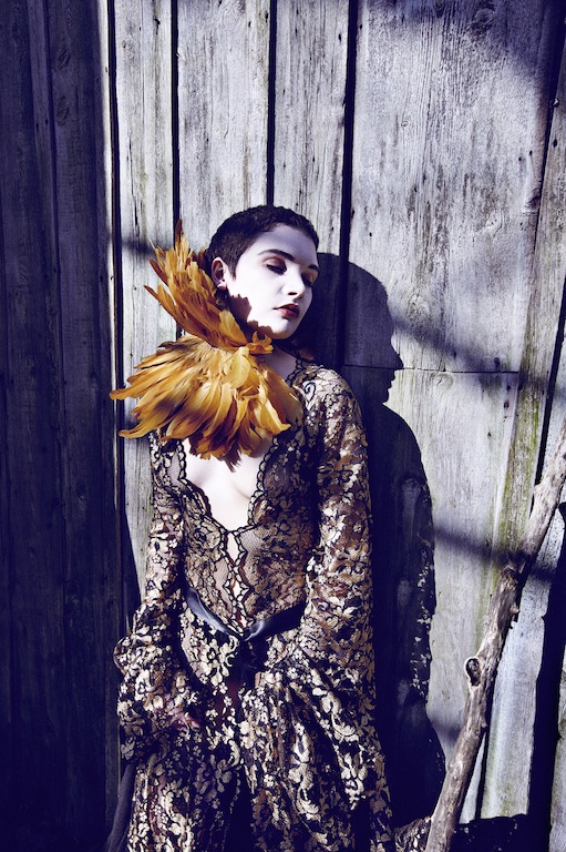 Female model photo shoot of Rachel Jean, clothing designed by CORVUS CRUX