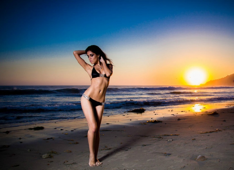 Female model photo shoot of Nikka Rey in Malibu Beach