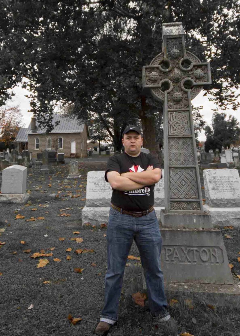 Male model photo shoot of Francisco X Guerra in Union Cemetery, Leesburge Va on Halloween...