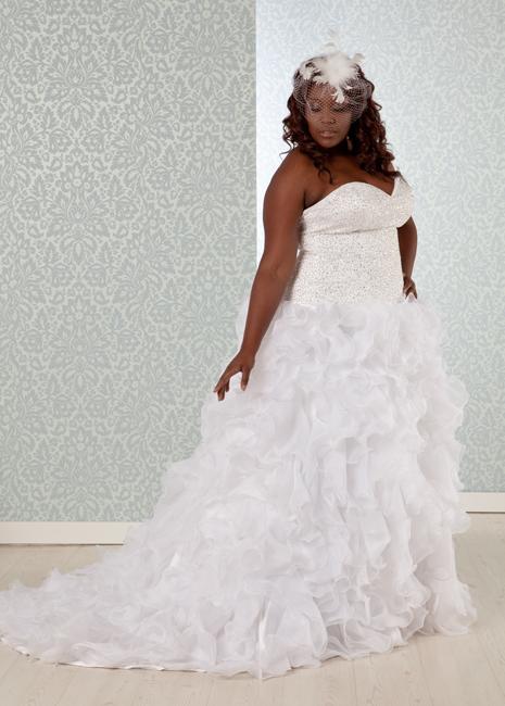 Female model photo shoot of Real Size Bride and Marvalous Marva