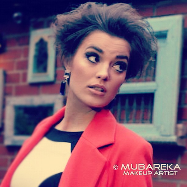 Female model photo shoot of Mubareka Makeup in NW LDN