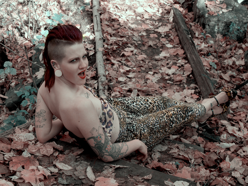 Female model photo shoot of hippiecryte by David Desoer in Tiffany Falls
