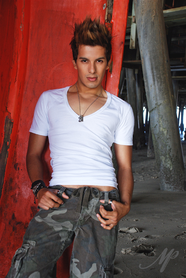 Male model photo shoot of Michael Place Images in Santa Monica Beach Pier