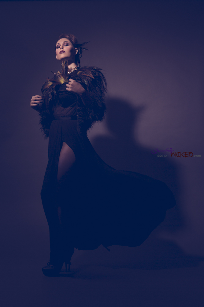 Female model photo shoot of KaylaNoel by GracefullyWicked in studio