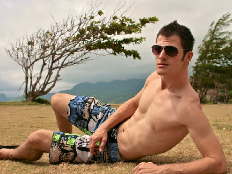 Male model photo shoot of Alex Denney in Bikini Beach, Laie, Hawaii