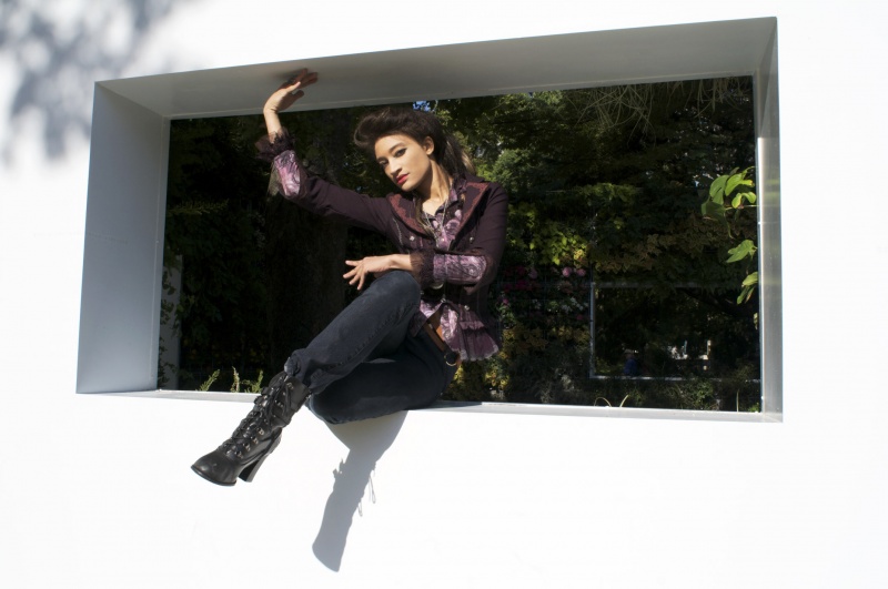 Female model photo shoot of Fenix DJoan in Fenix's World