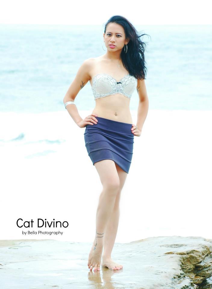 Female model photo shoot of Cat Divino in La Jolla Coves, CA