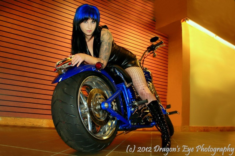 Female model photo shoot of Daleri Rayne by Dragons Eye Photography in Susquehanna Harley Davidson