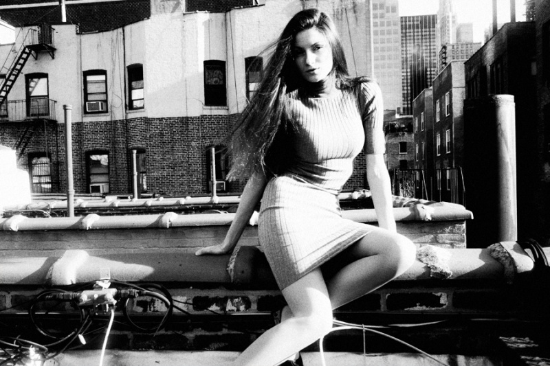 Female model photo shoot of Itstanya2012 in One of thousands rooftops in NYC