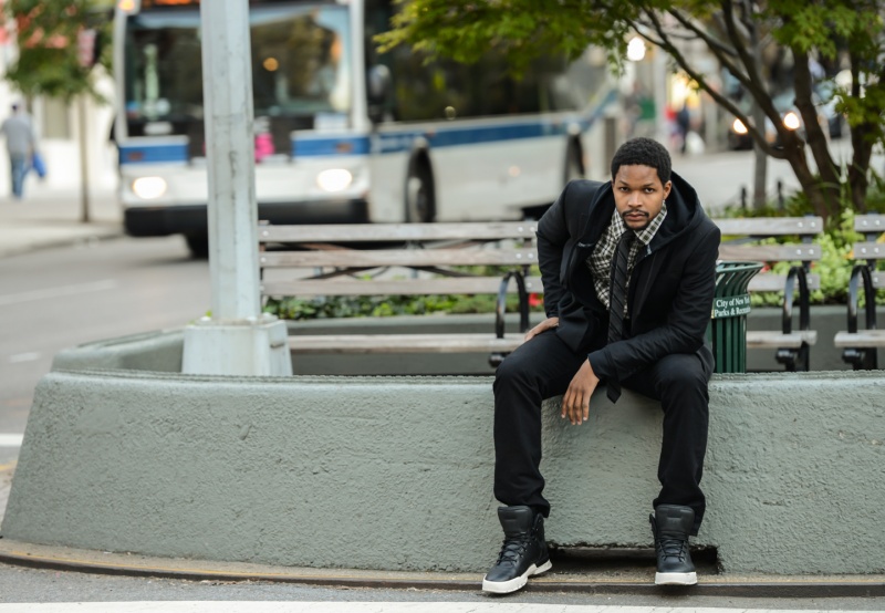 Male model photo shoot of Devon Bethune in Manhattan, New York