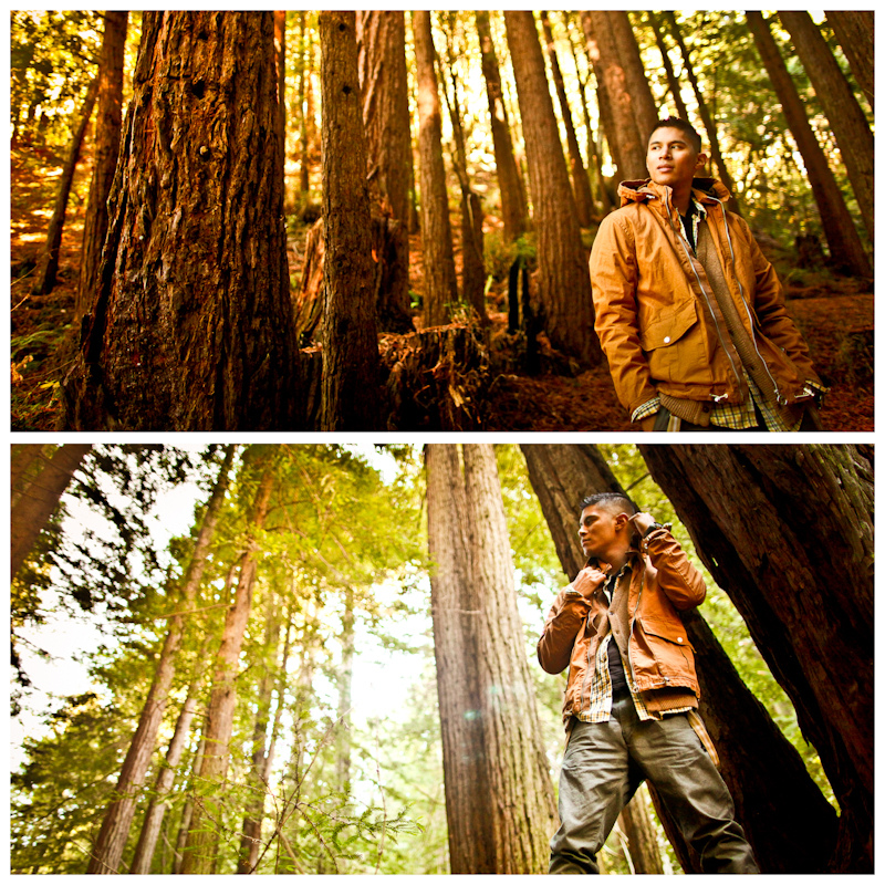 Male model photo shoot of spindizzy in half moon bay redwoods