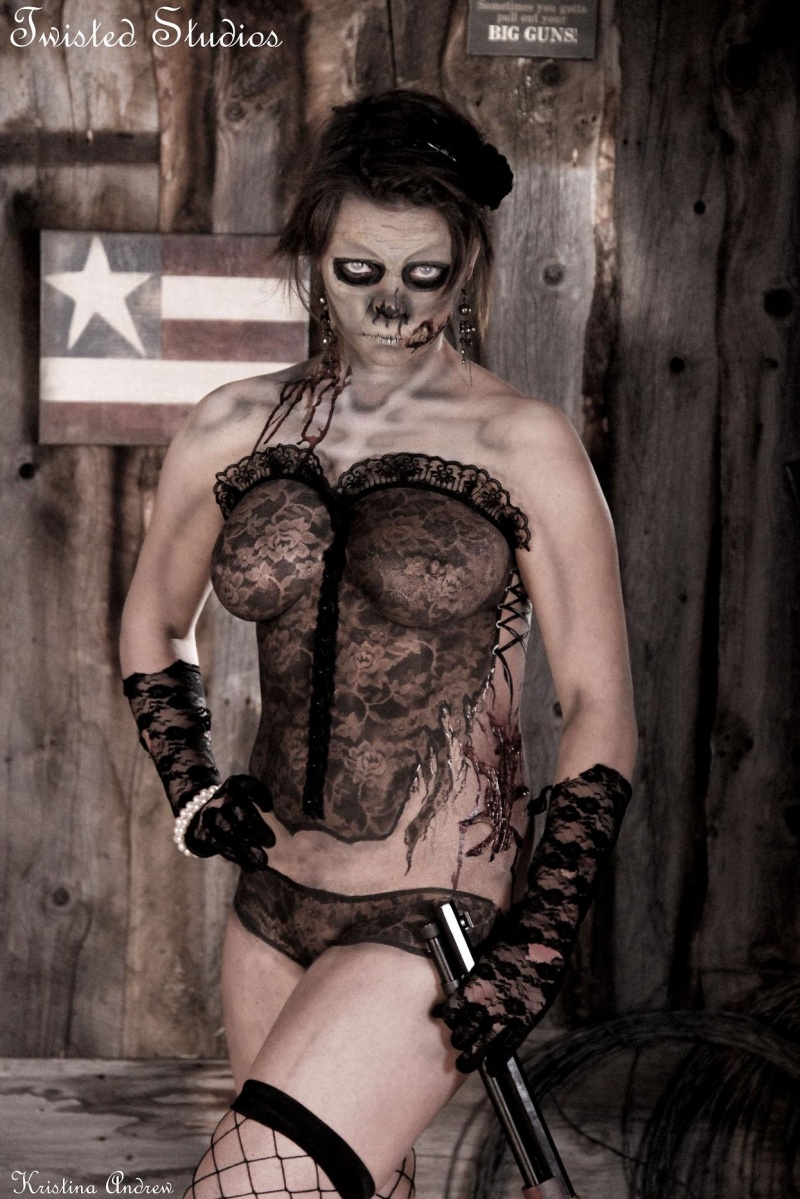 Female model photo shoot of Twisted Studios in my studio, body painted by AndersonBodyArtFX