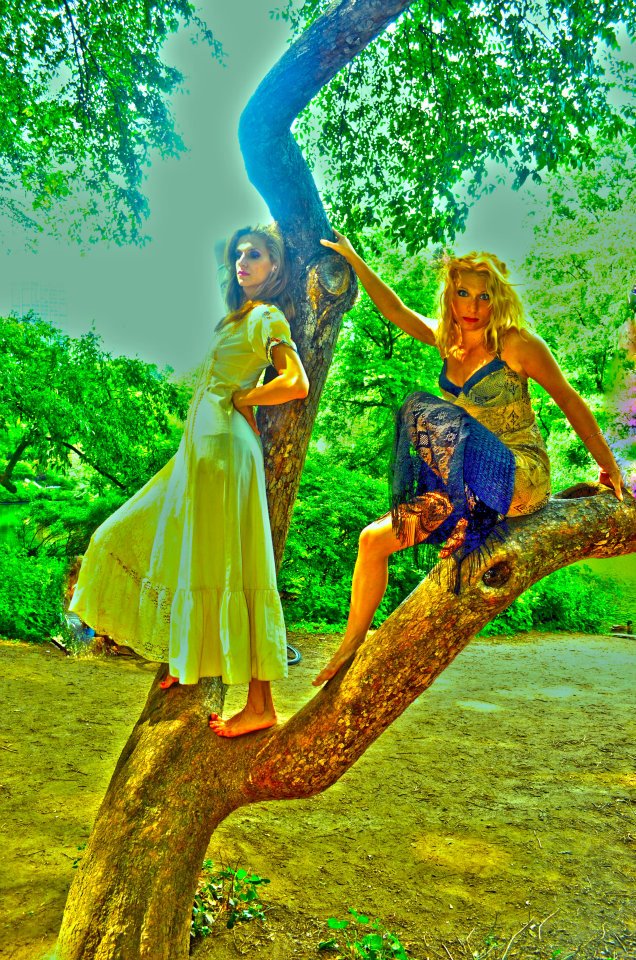 Female model photo shoot of Judith Ann Collection in Central Park