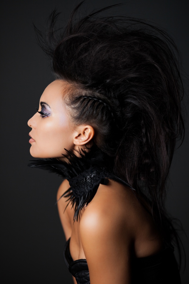 Female model photo shoot of Theressa_J in Sirens Salon