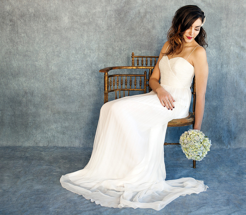 Female model photo shoot of YellowHouse photography, clothing designed by New Wedding Dress Brand