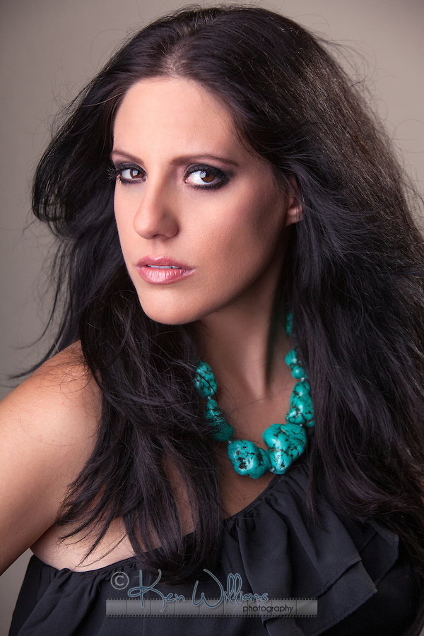 Female model photo shoot of Rachel Gallenberger in Ken WIlliams Studio, makeup by Rachel Gallenberger