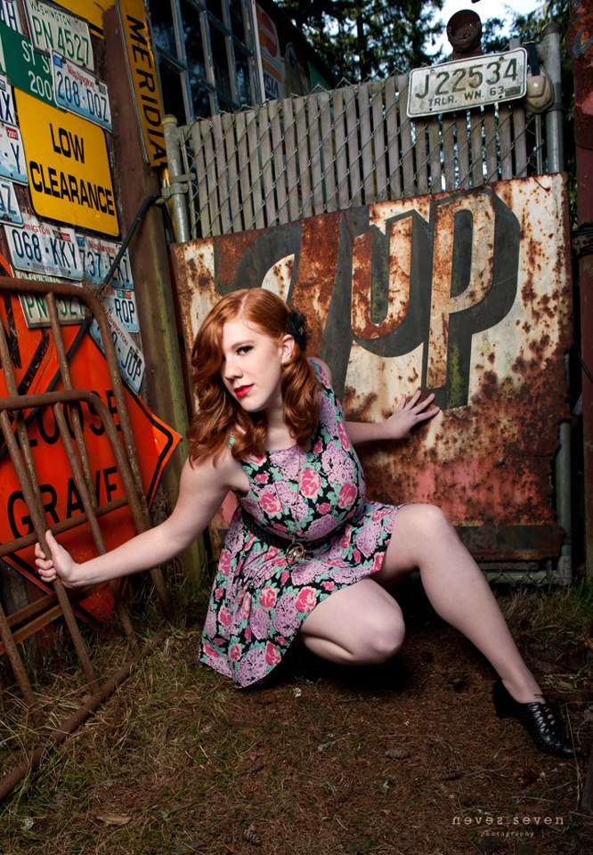 Female model photo shoot of Miss Ginger Snap