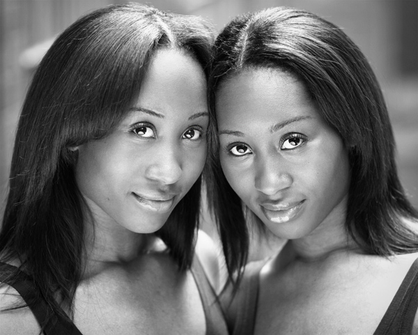 Female model photo shoot of The Hines Twins 