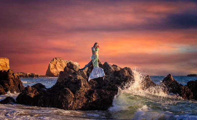 Female model photo shoot of Atlantis Mermaid by Craig C Photography in Santa Cruz CA