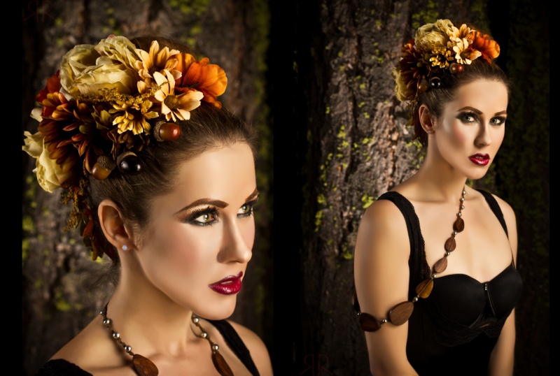 Female model photo shoot of eat your makeup by RedrumCollaboration in Lake Tahoe, California, makeup by eat your makeup