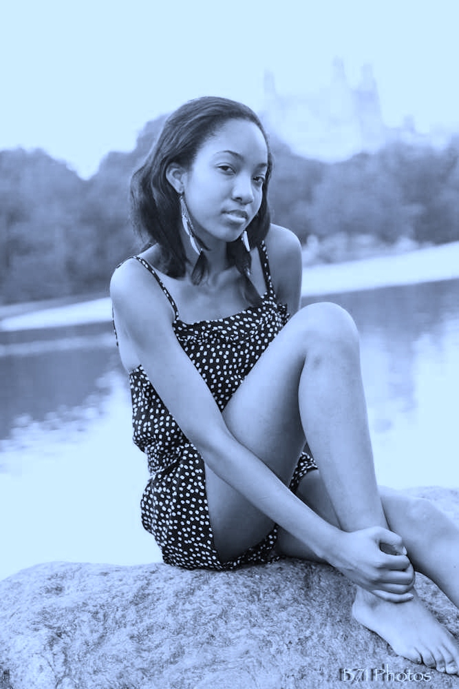 Female model photo shoot of Blac Wynter Sade in Central Park, NY