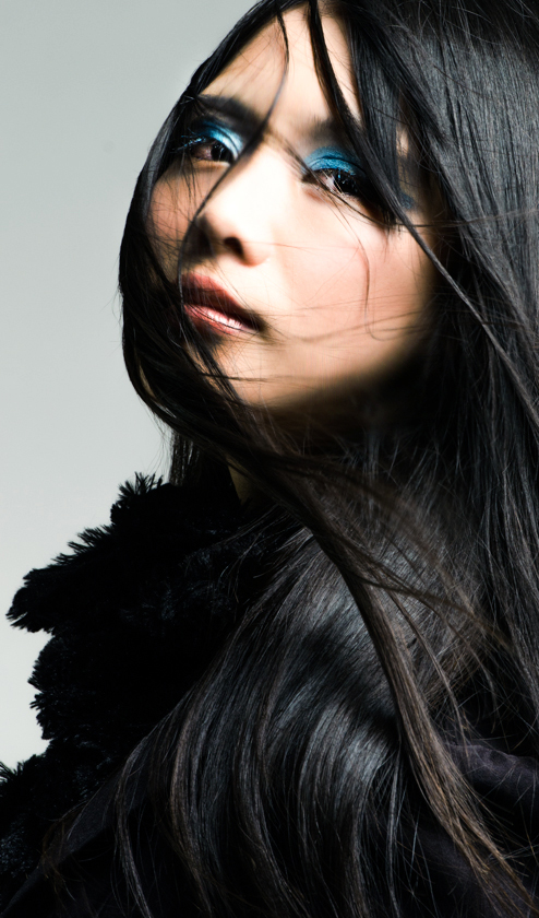 Female model photo shoot of Makeup by Harpreet and Miya Gu Model by jasperphoto