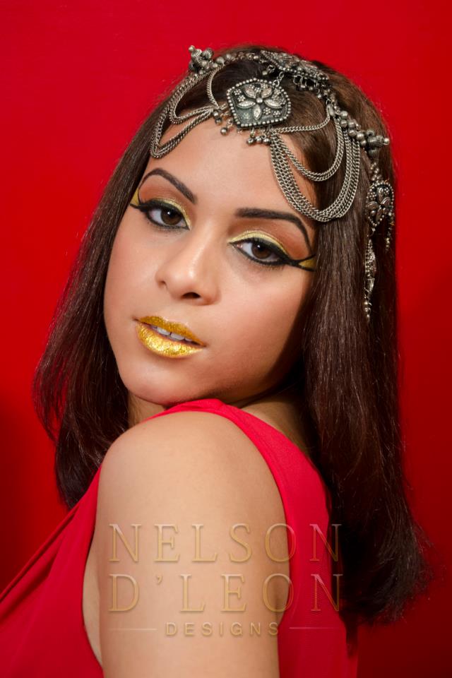 Female model photo shoot of NelsonDLeon Designs in NYC