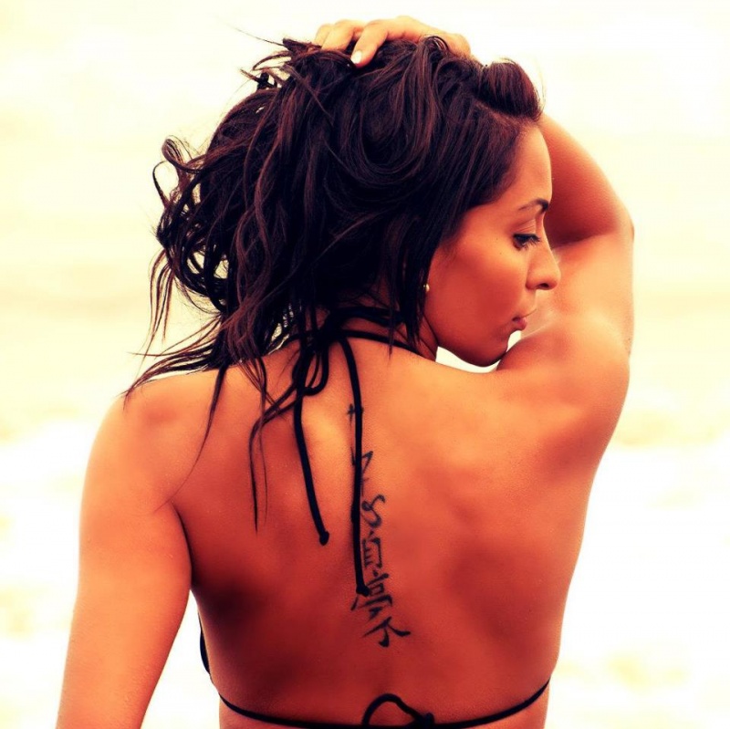 Female model photo shoot of Desiree SoFierce in Carlsbad beach