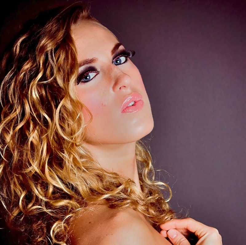 Female model photo shoot of Kendall Jean by KatCruz Photography, makeup by GlamChix Artistry
