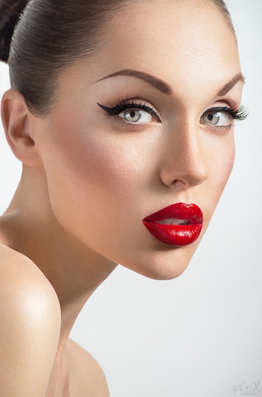 Female model photo shoot of Big Bad Red and OMNIA  Om by Stanislav Istratov