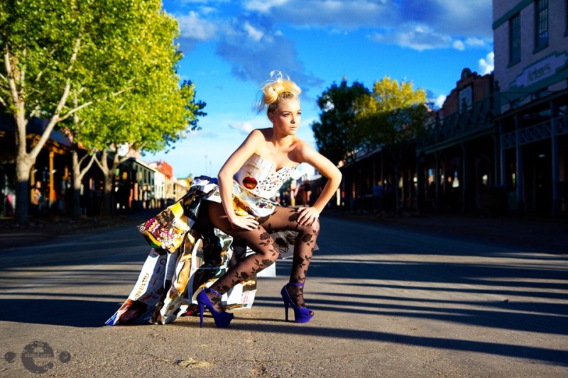 Female model photo shoot of Bling Cycle