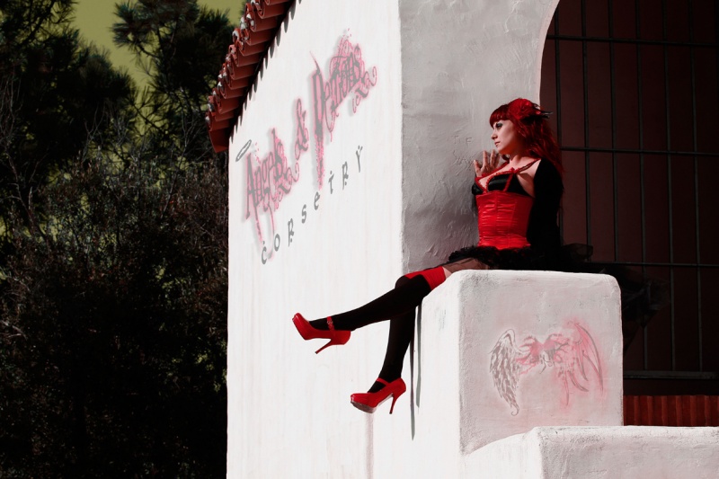 Female model photo shoot of Melissa  RoQ in Balboa Park, San Diego CA